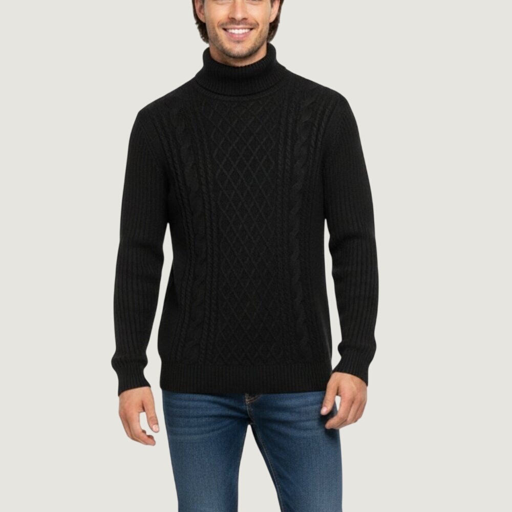 Sugar Cable‎ Knit Turtleneck Sweater